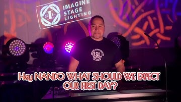 First day lighting stagehand advice.