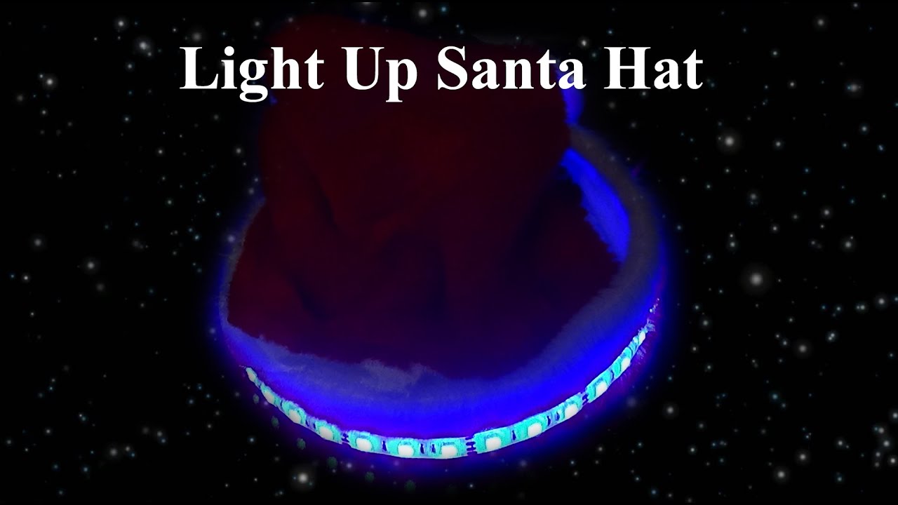 DIY Light Up Santa Hat - YouTube