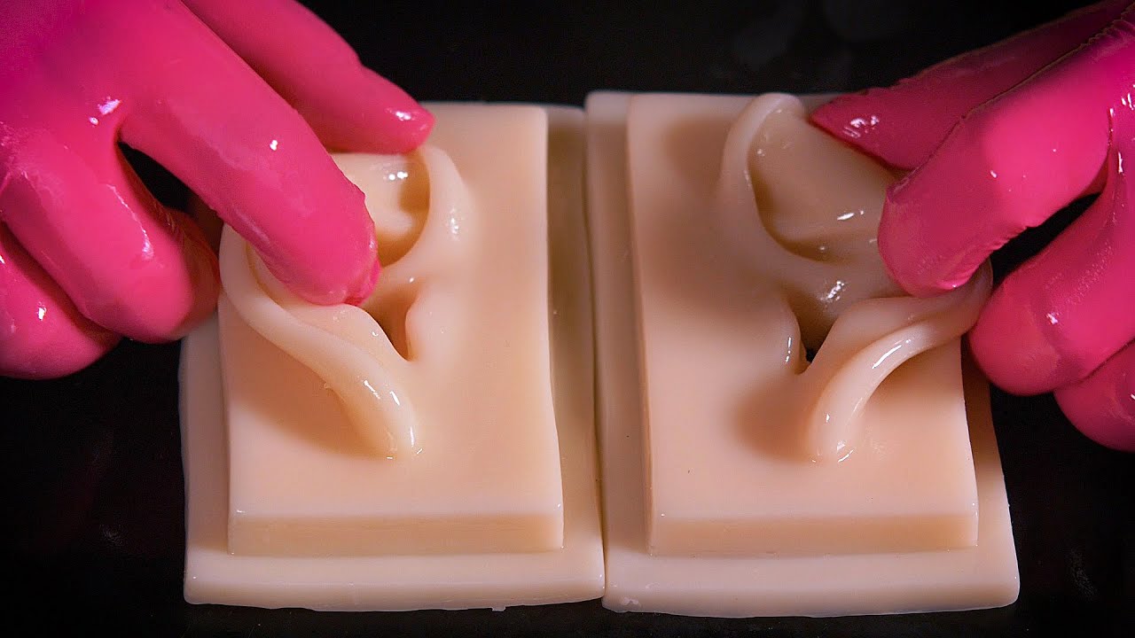 ASMR Вы можете спать в течение 5 секунд! Скоростной массаж (латексные перчатки, субтитры) ACMP