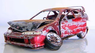 Restoration Damaged Honda Integra Type R - Model Car