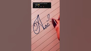 Writing a name "Aachal" in calligraphy #shorts #youtubeshorts #calligraphy #satisfying #trend #Viral