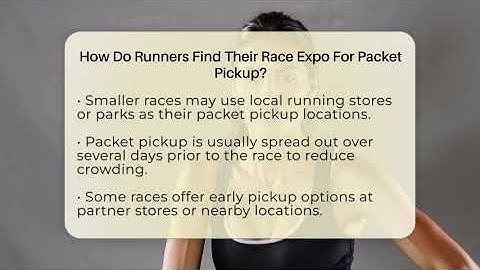 How Do Runners Find Their Race Expo For Packet Pickup? - Running Beyond Limits