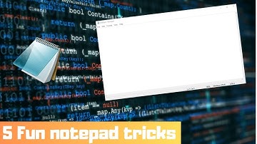 5 Fun notepad tricks