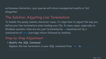 How to Effectively Remove newline characters When Uploading Data to MySQL