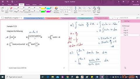 7 7 integral Hyperbolic Functions