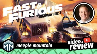 Fast & Furious: Highway Heist - 10 Things  You Need to Know - Review - Boardgame Brody screenshot 1