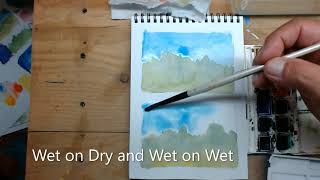 How to paint essential techniques in watercolor In July