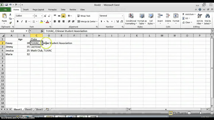 Basics of Making a Dataset in Excel