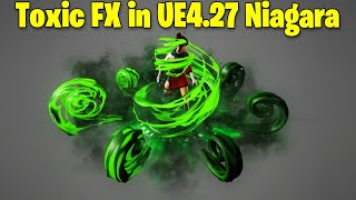 Toxic FX in UE4.27 Niagara Tutorial | Download Files screenshot 2