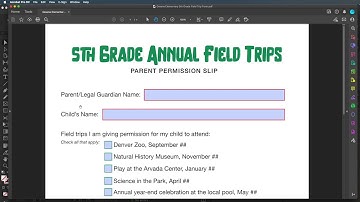 InDesign 2022 - How a Basic Form Functions