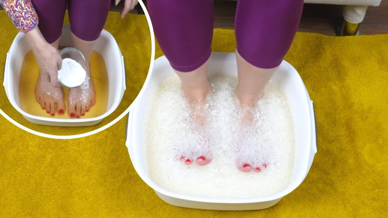 Get rid of FOOT FUNGUS. Natural bath with foam YouTube