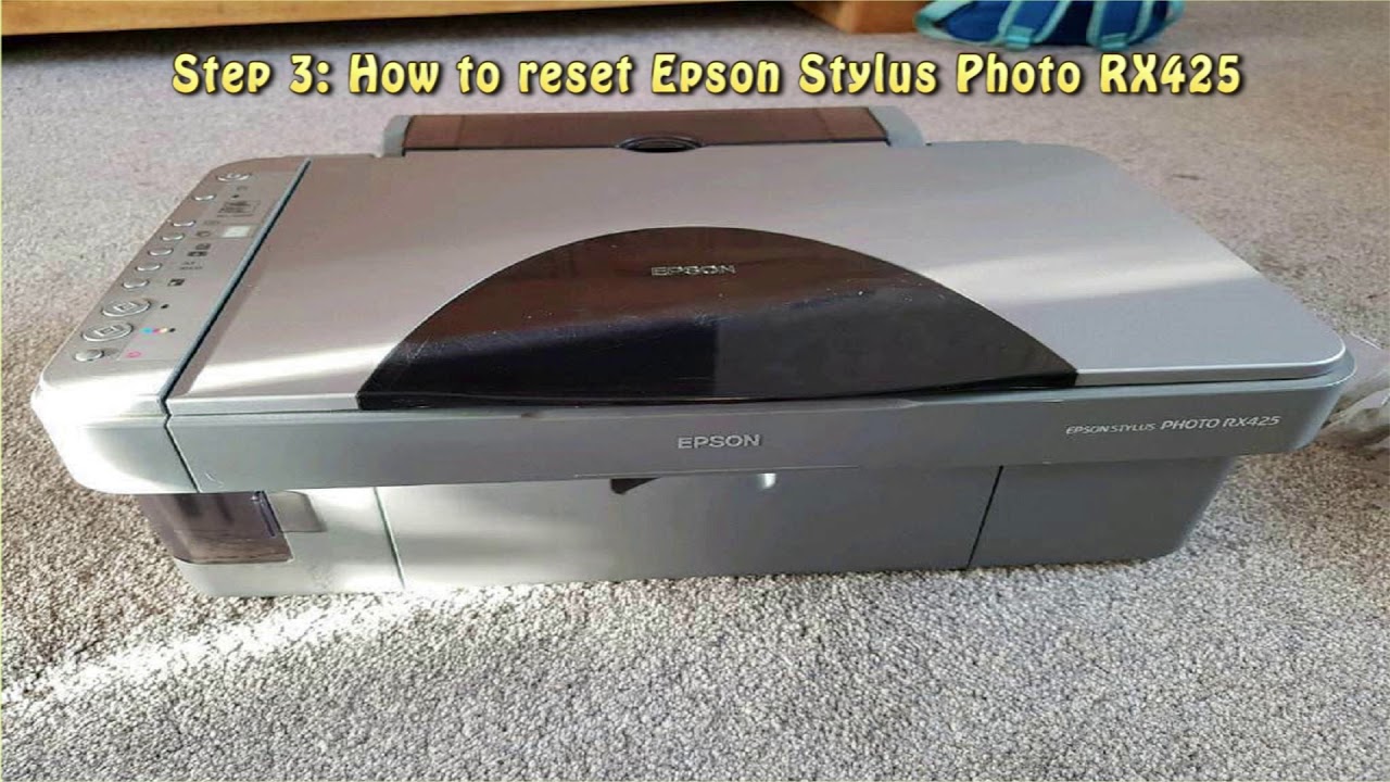 Reset Epson Stylus Photo Rx425 Waste Ink Pad Counter Youtube