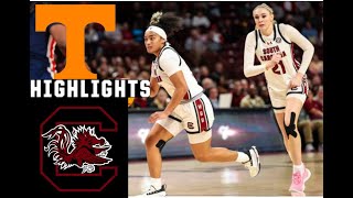 #1 South Carolina VS Tennessee AMAZING COMEBACK! Highlights|  Women's College Basketball |