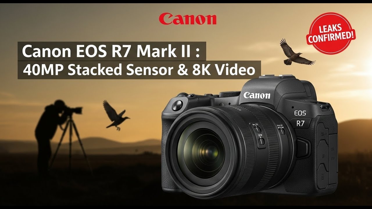 Canon EOS R7 Mark II Leaks: 40MP Stacked Sensor & 8K Video Confirmed!