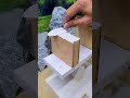 Super White Cement Mini House 🤍🏠 Part 3 #minibuild #satisfying #miniature #vfuho