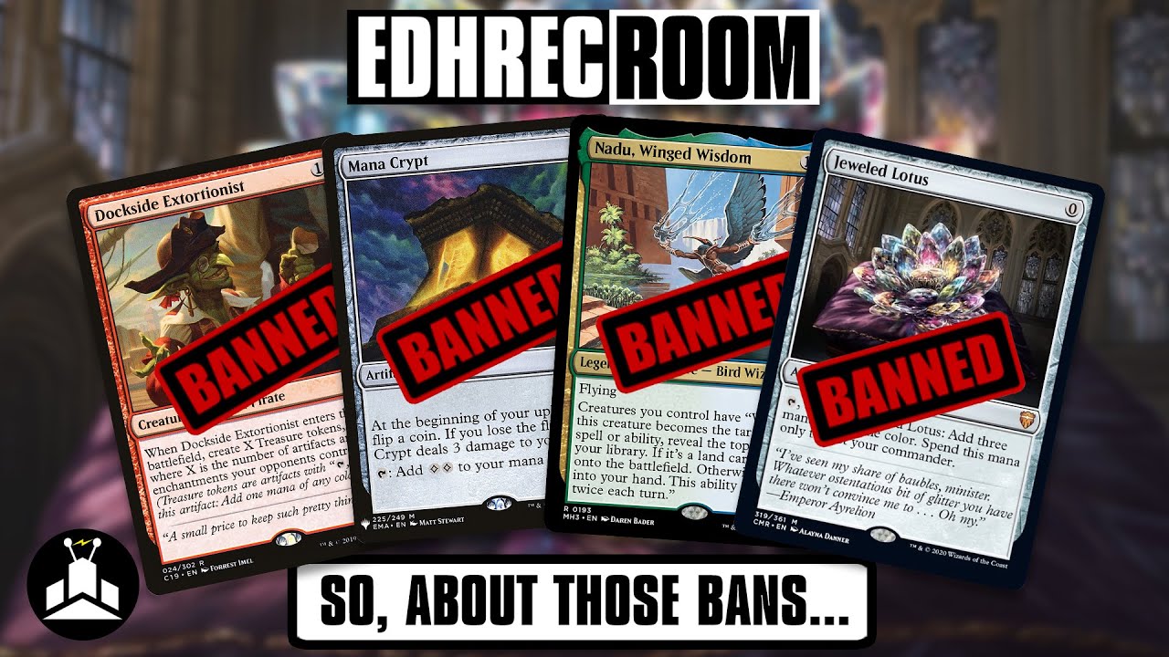 mtg banned edh cards Should this Magic: The Gathering card be unbanned in Commander? The Commander Ban List: All