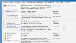 Setting up Gmail Labs