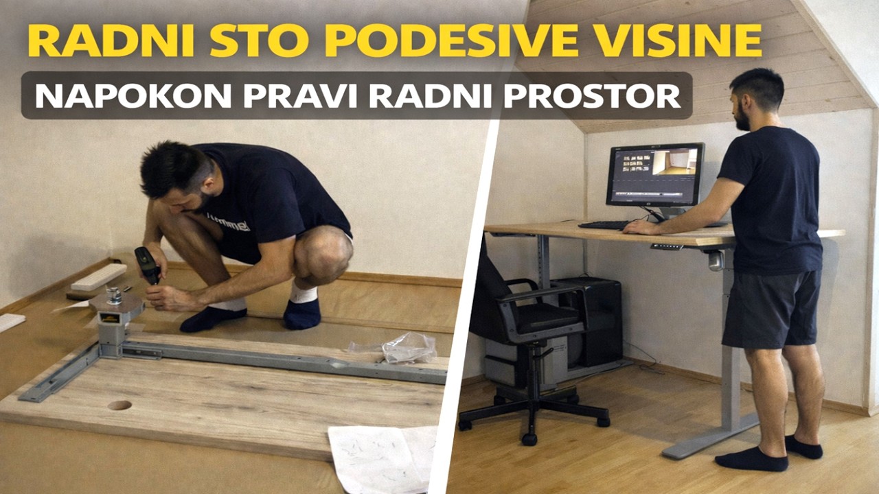 Radni sto podesive visine | Napokon pravi radni prostor
