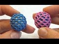 Мелкая ажурная обвязка бусины (МК №9) // Openwork Crochet Beads Tutorial