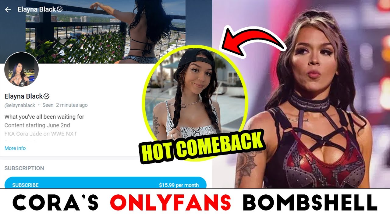 Cora Jade Launches OnlyFans as Elayna Black After WWE Release in 2025