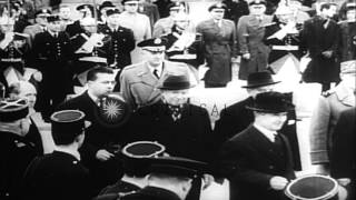 Space and aeronautics events in 1957 including Sputnik 2 launch with dog Laika, U...HD Stock Footage