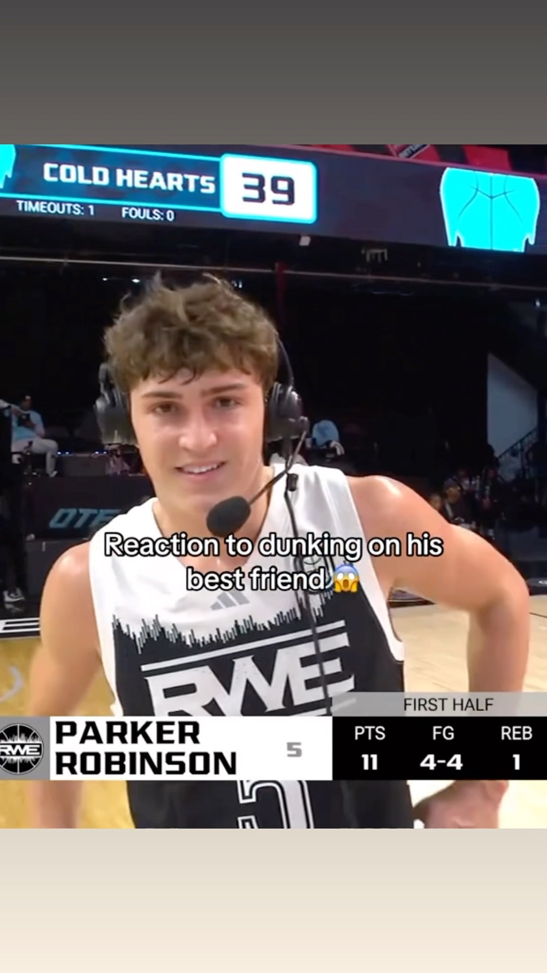 Parker Robinson is my hero ❤️ #shorts #basketball #overtime #ote