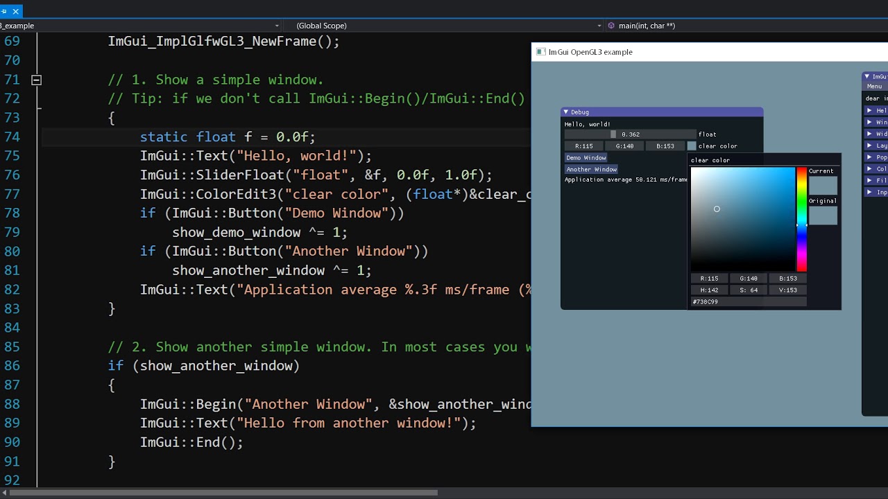 4. ImGui: Implementacja z OpenGL 3.x - YouTube