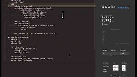vscode vim academy level_1_2 up down 1
