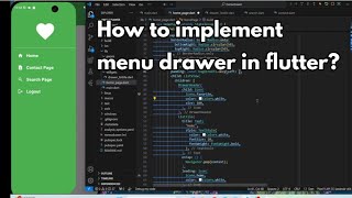 How to implement or use Menu Drawer in Flutter?