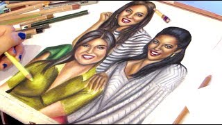 Hamilton Schuyler Sisters Speed Drawing Phillipa Sooeliza