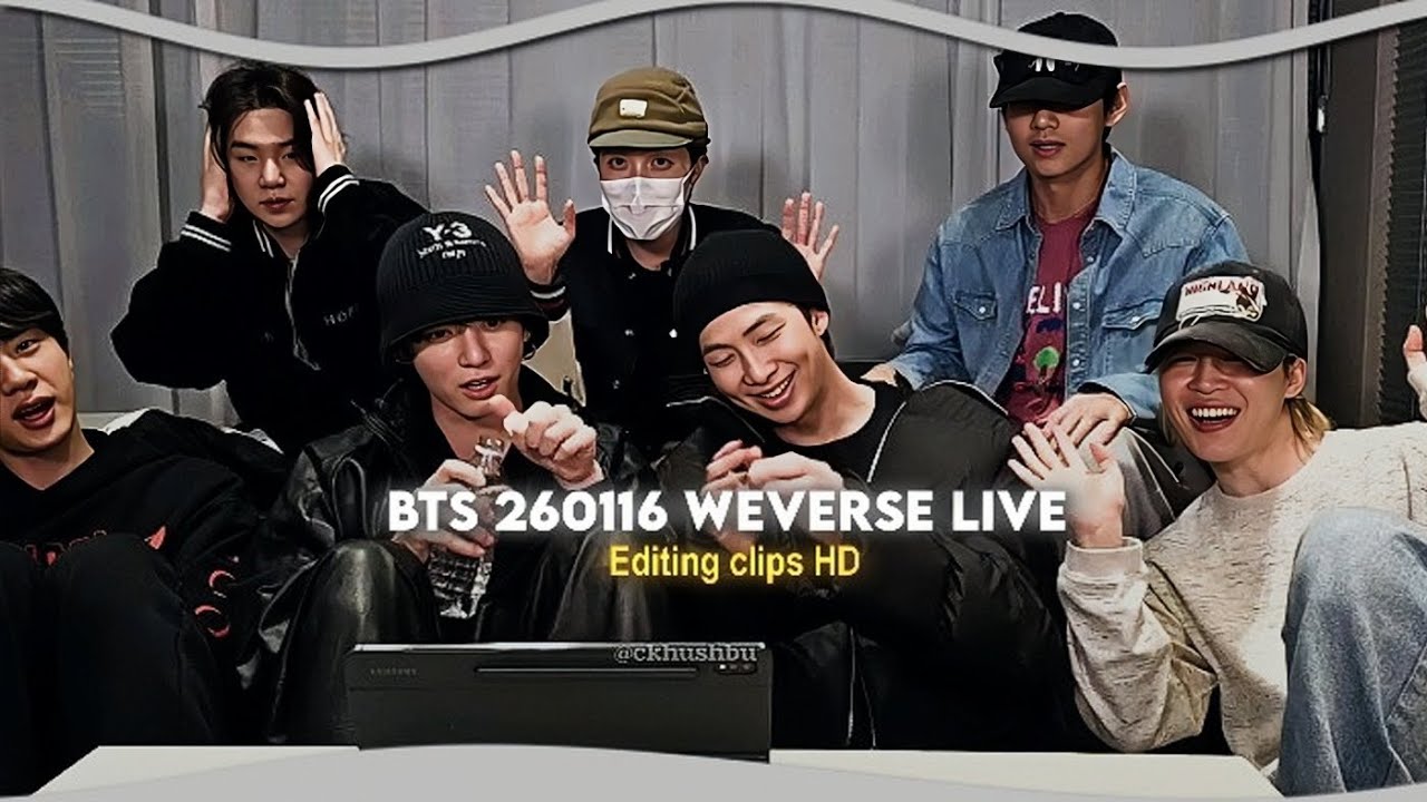 BTS 260116 WEVERSE LIVE (Editing clips 🖇️)