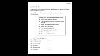 CAMBRIDGE IELTS 17 LISTENING TEST 4 PART 3