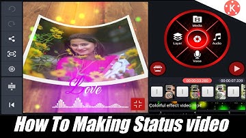 How to create Trending WhatsApp status video on kinemaster | Photo Print Clip Graphics effect video
