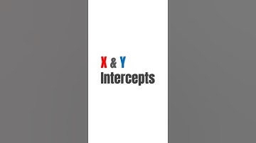 What are X and Y Intercepts of Graph?