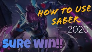 How to use Saber - Mobile Legends 2020 screenshot 4