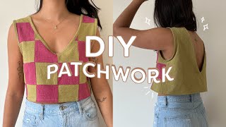 トップス 80s I.S. Linen Patchwork Shirt mqdefault.jpg