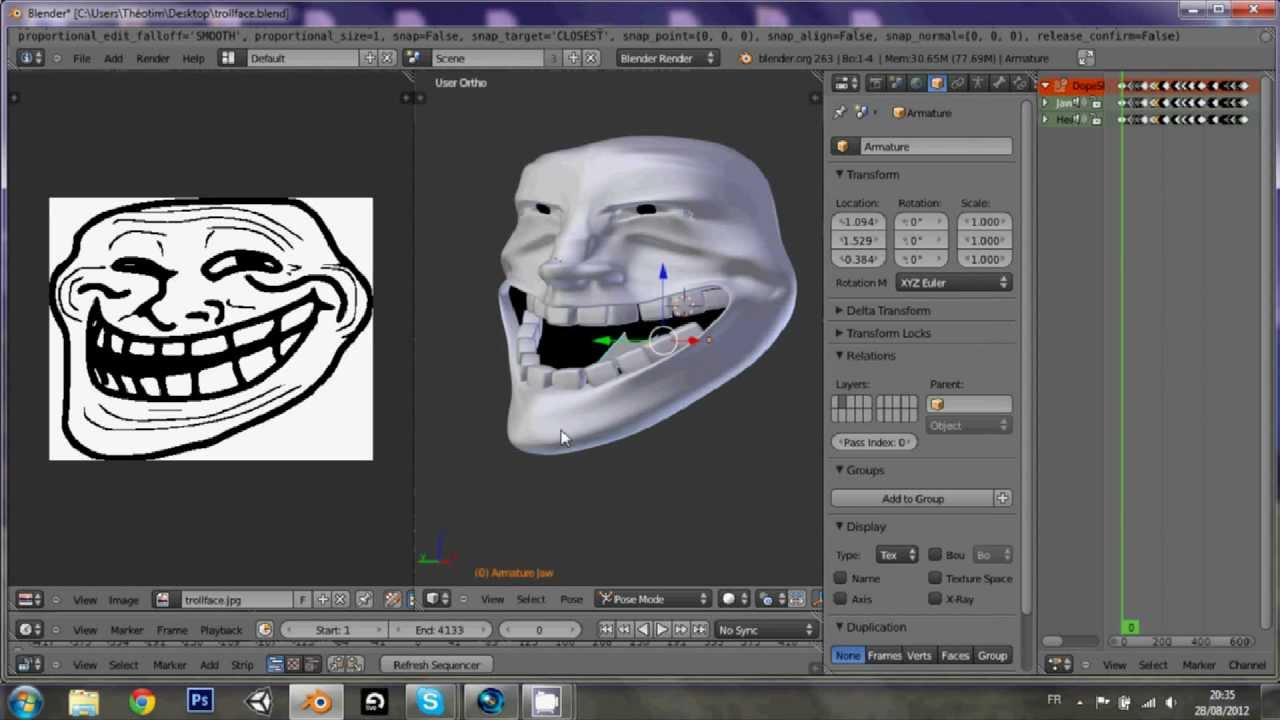 Troll Face Plate, 3D CAD Model Library