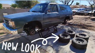 S10 Blazer Build ep.02(Carpet dye, headliner, painting the frame/wheel wells..)