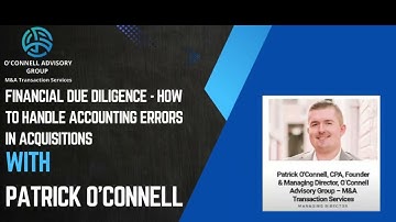 Financial due diligence - How to handle accounting errors in acquisitions.