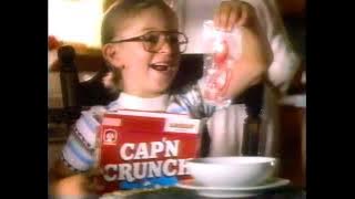 Cap'n Crunch Commercial 1988 with Dinosaur Spoon Prize