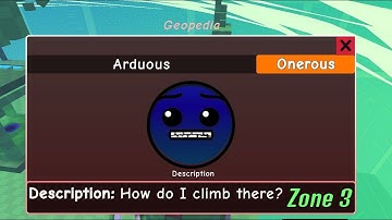 How to get ARDUOUS in FIND THE GEOMETRY DASH Difficulties Roblox [ LADDER UPDATED Zone 2 ]