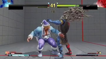 SFV - Alex vs Gill (chip damage fail)