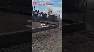 Incendio en una subestación en Valtierra (Navarra)