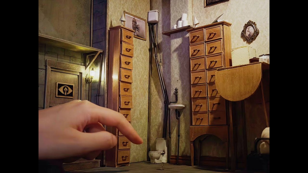 手搓《小小梦魇》管理员房间场景！