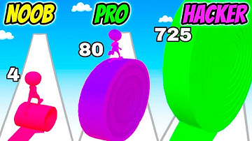 Spiral Roller Run - NOOB vs PRO vs HACKER
