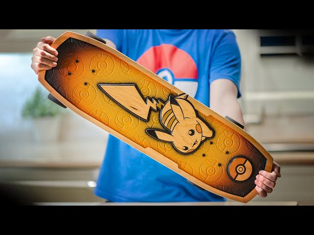 Pokemon 25th Anniversary Bear Walker Pikachu Skateboard Unboxing
