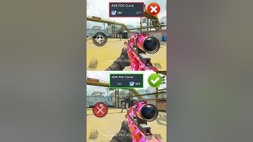 ✅ Best Pro Secret ADS FOV Curve Settings in CODM BR 🔥💯 Codmobile Tips and Tricks #shorts #codmbr