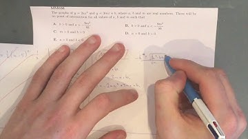 MM036 Maths Methods Fortify Study Guide - "Point of intersection between linear and quadratic graph"
