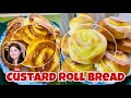 How to make custard cream roll bread by ulys kitchen tv