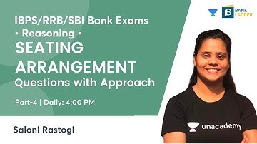 Seating Arrangement | Reasoning Questions with Approach | Target RRB PO 2021 | Saloni Rastogi
